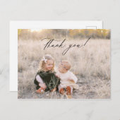 Weihnachts Dankeschön Fotokarte Postkarte (Vorne/Hinten)