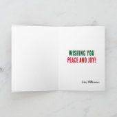 Weihnachts-Dankeschön-Lehrerkarte Dankeskarte (Innenseite)