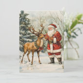 Weihnachts-Dankeschön Weihnachtskarte Feiertagskarte (Stehend Vorderseite)