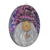 Weihnachts-Dart-Board-Geschenk in Lila Hut Dartscheibe (Vorderseite Links)