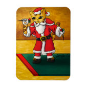 Weihnachts-Darts-Cat-Magnet Magnet (Vertikal)