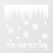 Weihnachts-Decal-Weihnachtsfenster Fensteraufkleber (Blatt)