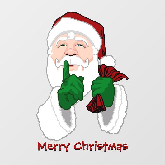 Weihnachts-Decals Custom Santa Clause Window Decal Fensteraufkleber (Blatt)