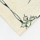 Weihnachts-Deck der Halle Noten Fleecedecke (Ecke)