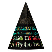 Weihnachts-Deck Die Hallen Festliche Imitate Spark Partyhütchen (Rückseite)