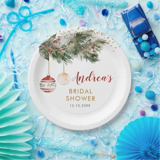 Weihnachts-Deck im Brautparty der Hallen Pappteller (Party)