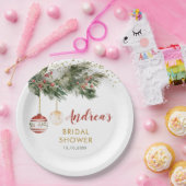 Weihnachts-Deck im Brautparty der Hallen Pappteller (Party)