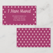 Weihnachts-Deep-Pink-Feiertage-Ankündigung Begleitkarte (Vorne/Hinten)