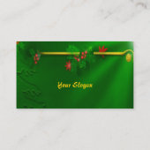 Weihnachts-Deko-Visitenkarte Visitenkarte (Rückseite)