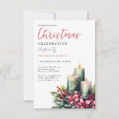 Weihnachts-Dekorationen Einladung (Vorderseite)