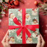 Weihnachts-Dekoupage Vintag Damask Geschenkpapier<br><div class="desc">Dieses Design kann personalisiert werden, indem Sie die weitere Option anpassen. Sie können auch auf andere Gegenstände übertragen. Kontaktieren Sie mich unter colorflowcreations@gmail.com oder nutzen Sie die Chat-Option oben auf der Seite, wenn Sie dieses Design auf einem anderen Produkt haben möchten oder Hilfe benötigen. Sehen Sie mehr von meinen Designs...</div>