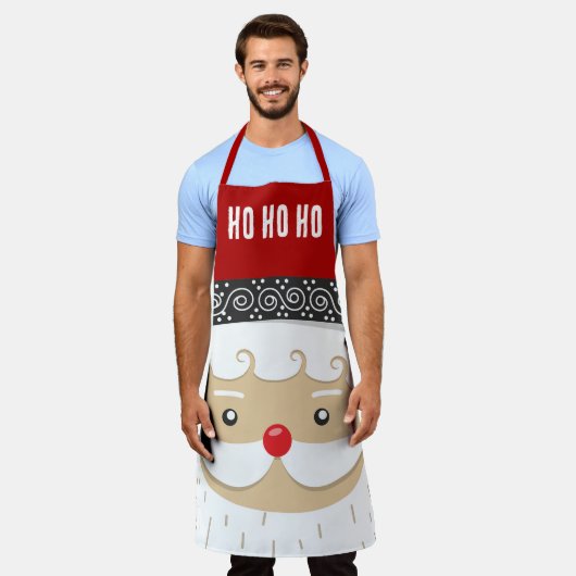 Weihnachts-Design All-over-Print-Schürze Schürze (Getragen)