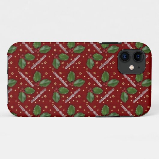 Weihnachts-Design iPhone Case (Rückseite (Horizontal))