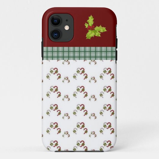 Weihnachts-Design iPhone Case (Rückseite)