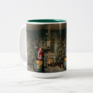 Weihnachts-Design-Kaffeebeutel Zweifarbige Tasse