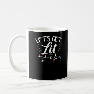 Weihnachts-Design - Lasst uns Lit bekommen Kaffeetasse