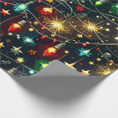 Weihnachts-Design-Muster 4 Geschenkpapier (Ecke)