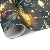 Weihnachts-Design-Muster 4 Geschenkpapier (Rolleneckpunkt)