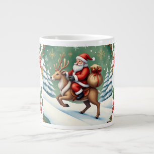 Weihnachts-Design-Muster, Frohe Weihnachten Jumbo-Tasse