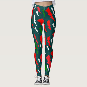 Weihnachts-Design Rot-Grün fröhlich Spaß Leggings