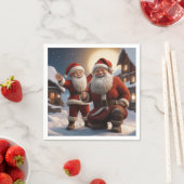 Weihnachts-Design und kleine Helfer Serviette (Beispiel)