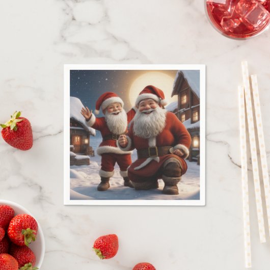 Weihnachts-Design und kleine Helfer Serviette (Beispiel)