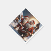 Weihnachts-Design und kleine Helfer Serviette (Ecke)