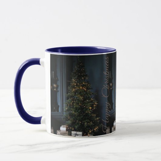 Weihnachts-Design-weiße Kaffeebeutel Tasse (Links)