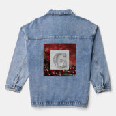 Weihnachts Designer Denim Jacket Jeansjacke (Rückseite)