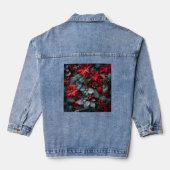 Weihnachts Designer Denim Jacket Jeansjacke (Rückseite)
