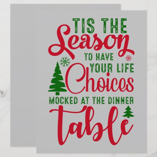 Weihnachts-Designzeit (Vorne/Hinten)