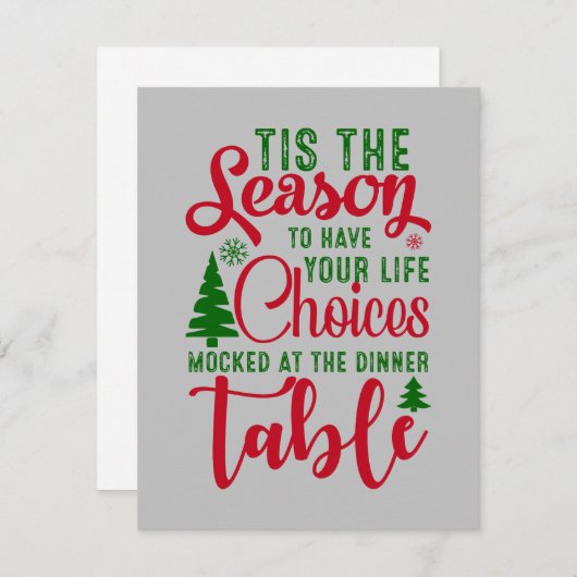 Weihnachts-Designzeit (Vorne/Hinten)