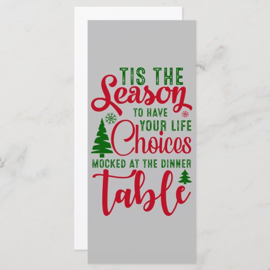 Weihnachts-Designzeit (Vorne/Hinten)