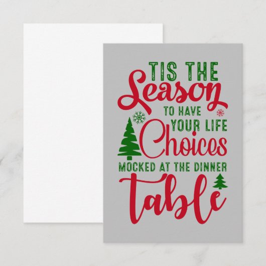 Weihnachts-Designzeit (Vorne/Hinten)