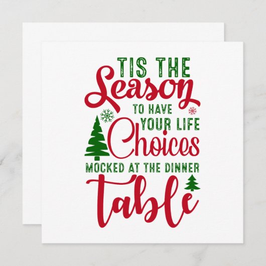 Weihnachts-Designzeit (Vorne/Hinten)