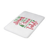 Weihnachts-Designzeit Badematte (Schrägansicht)