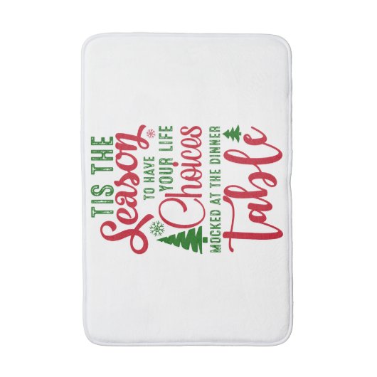 Weihnachts-Designzeit Badematte (Vorderseite Vertikal)