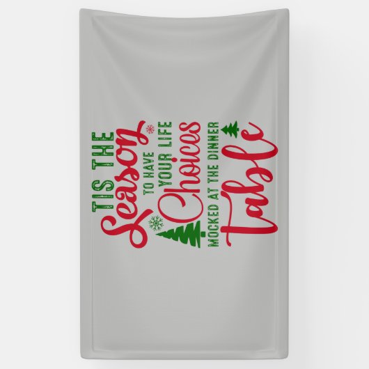 Weihnachts-Designzeit Banner (Vertikal)