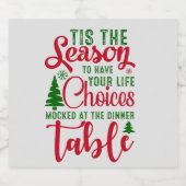 Weihnachts-Designzeit Bierflaschenetikett (Einzelnes Label)