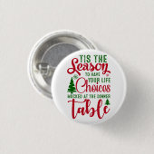 Weihnachts-Designzeit Button (Vorne & Hinten)