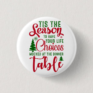 Weihnachts-Designzeit Button