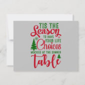 Weihnachts-Designzeit Feiertagskarte (Vorderseite)