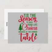 Weihnachts-Designzeit Feiertagskarte (Vorne/Hinten)