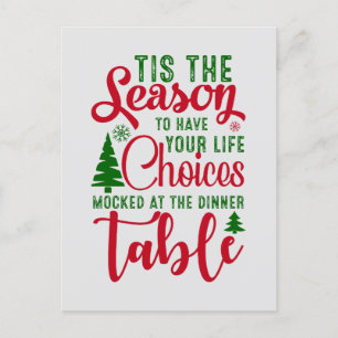 Weihnachts-Designzeit Feiertagspostkarte