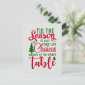 Weihnachts-Designzeit Feiertagspostkarte (Stehend Vorderseite)