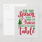 Weihnachts-Designzeit Feiertagspostkarte (Vorne/Hinten)