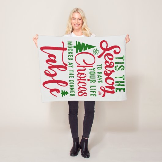 Weihnachts-Designzeit Fleecedecke (Beispiel)