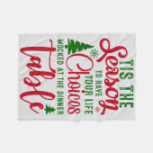 Weihnachts-Designzeit Fleecedecke (Vorderseite (Horizontal))