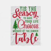 Weihnachts-Designzeit Fleecedecke (Vorderseite)