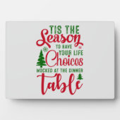 Weihnachts-Designzeit Fotoplatte (Vorderseite)